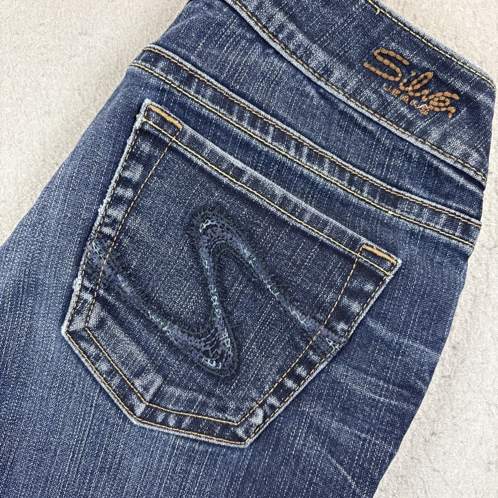 Silver Jeans Co Suki Jeans Womens 27/34 (28x32 Hemmed)‎ Blue Low Cut